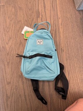 Herschel Supply Company Aqua Mini Backpack with Black Accents